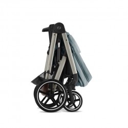 Cybex Balios s Lux capazo Plegable Stormy Blue (Taupe Frame)
