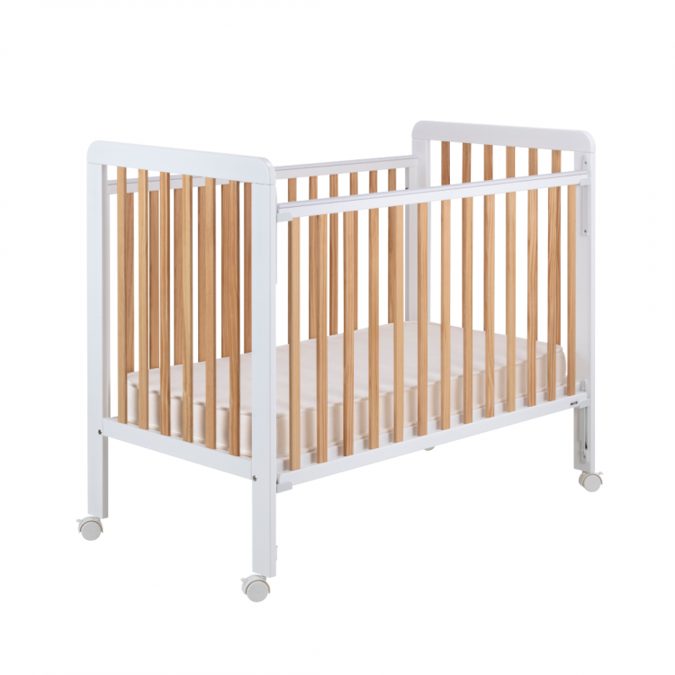 Ari Nordika cuna 120x60 blanco y madera