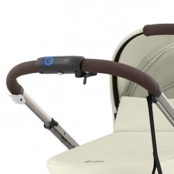 Pack ahorro Cybex e-Gazelle S + capazo Seashell Beige (Taupe Frame)