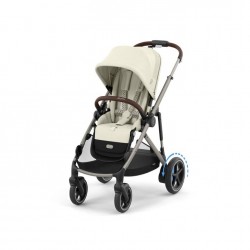 Pack ahorro Cybex e-Gazelle S + capazo Seashell Beige (Taupe Frame)