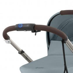 Pack Ahorro Cybex e-Gazelle S + Capazo Stormy  Blue (Taupe Frame)