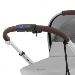 Pack Ahorro Cybex e-Gazelle S + Capazo Stone Grey (Silver Frame)