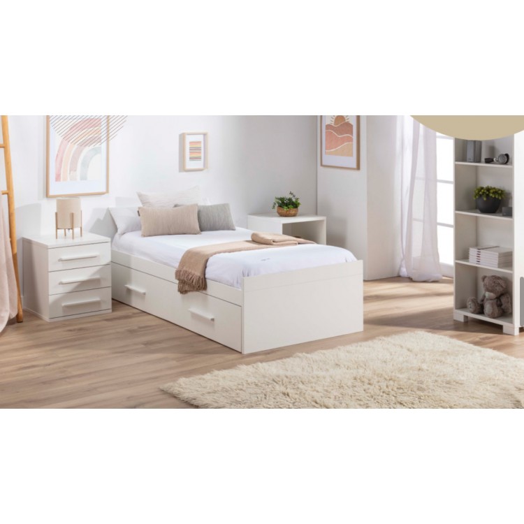 Ari Convertible Cuna Dormitorio Juvenil Blanco