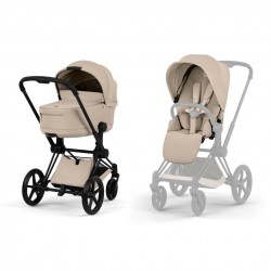 Cybex Priam duo confort 2026 Cozy Beige (Chasis Matt Black )