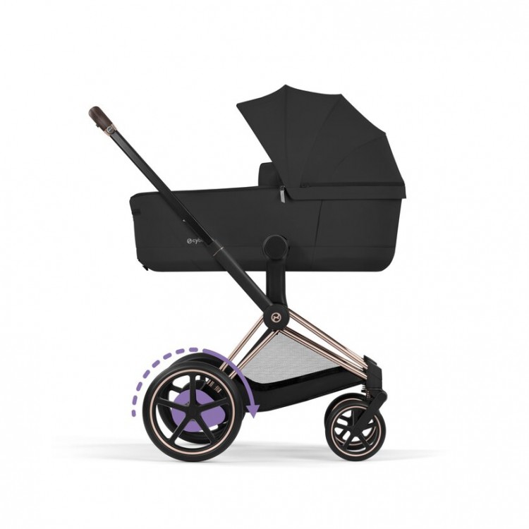 Cybex e-Priam 2026 duo confort Sepia Black (Rosegold Frame)
