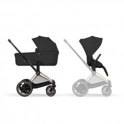 Cybex e-Priam 2026 duo confort Sepia Black (Rosegold Frame)