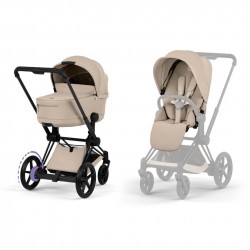 Cybex e-Priam 2026 duo comfort Cozy Beige (Chasis Matt Black )