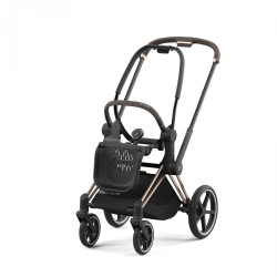 Cybex Priam 2025 chasis Rose Gold textil Black