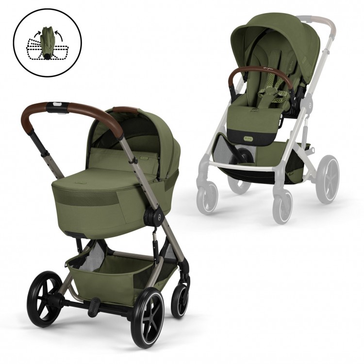 Cybex Balios S Lux  Moss Green (Taupe Frame) Dúo