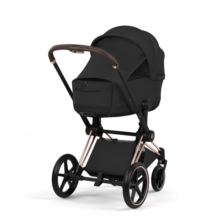 Cybex Priam Style Collection capazo plegable chasis Rose gold textil sepia black