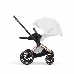 Cybex Priam Style chasis Rosegold textil Off White Capazo pegable