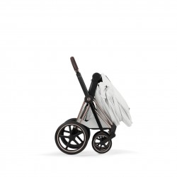 Cybex Priam Style chasis Rosegold textil Off White Capazo pegable