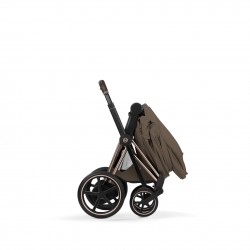 Cybex Priam Style chasis Maat Black textil Coconut Brown Capazo Pegable