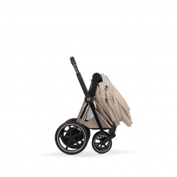 Cybex Priam Style duo chasis Maat Black  textil cozy beige Capazo Pegable