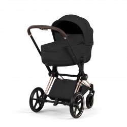 Cybex Priam Style Collection capazo plegable chasis MaatBlack textil sepia black